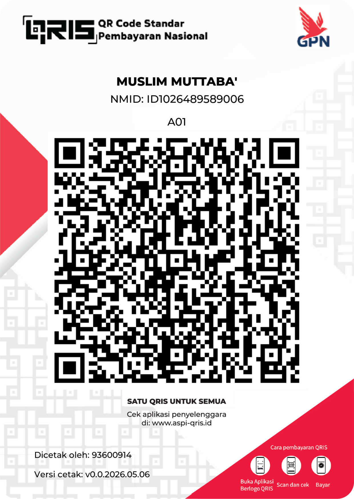 QRIS Muslim Muttaba